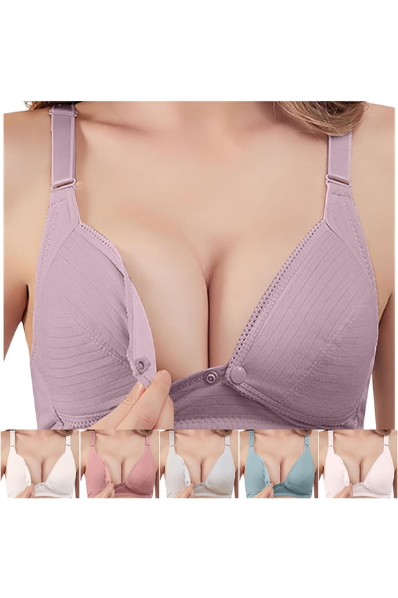 Women's Pregnant Bra Vest Tops, Nursing Bras for Breastfeeding Seamless Comfort Maternity Bra, Pregnancy Sleep Bralette with Extra Extender
