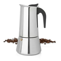 Mixpresso 12-Cup Stainless Steel Stovetop Espresso Maker Moka Coffee Pot