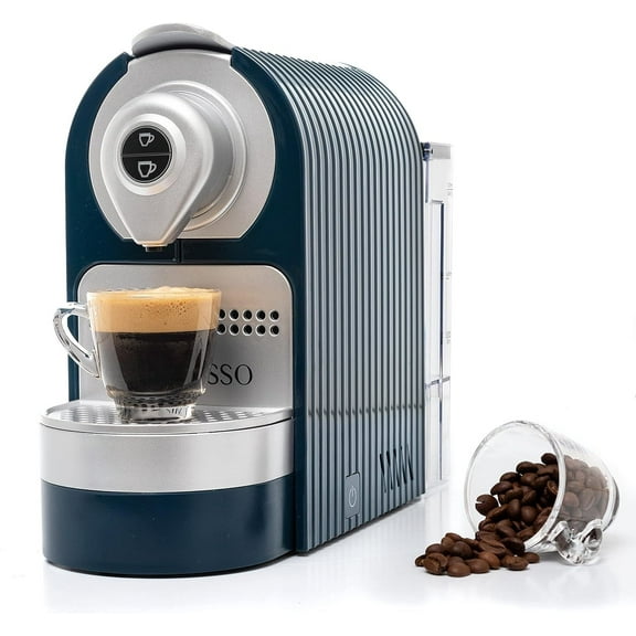Mixpresso 19 Bar Blue Espresso Machine for Nespresso Capsules, 27 Oz