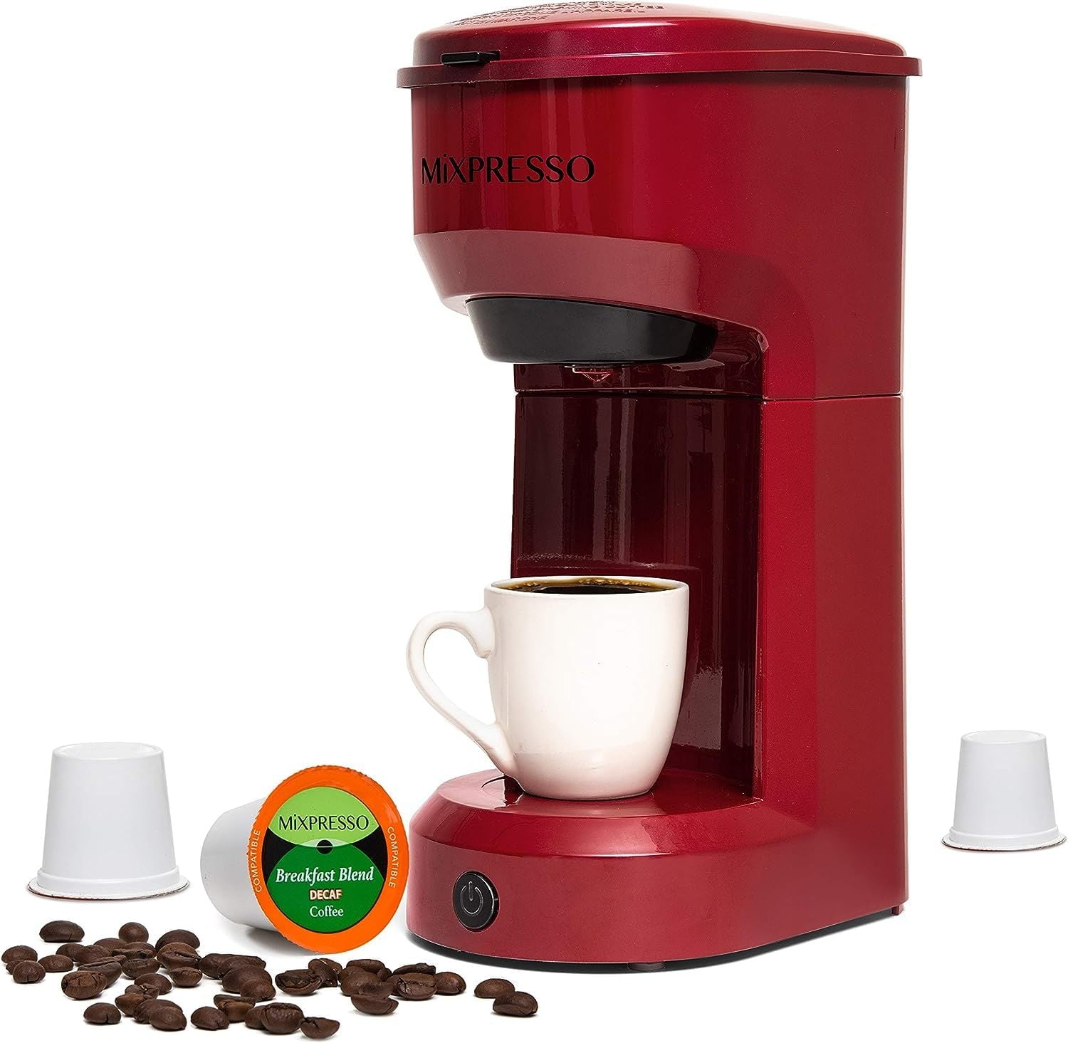 Mixpresso 2 in 1 Single Serve Coffee Machine Mini Coffee Maker Compact