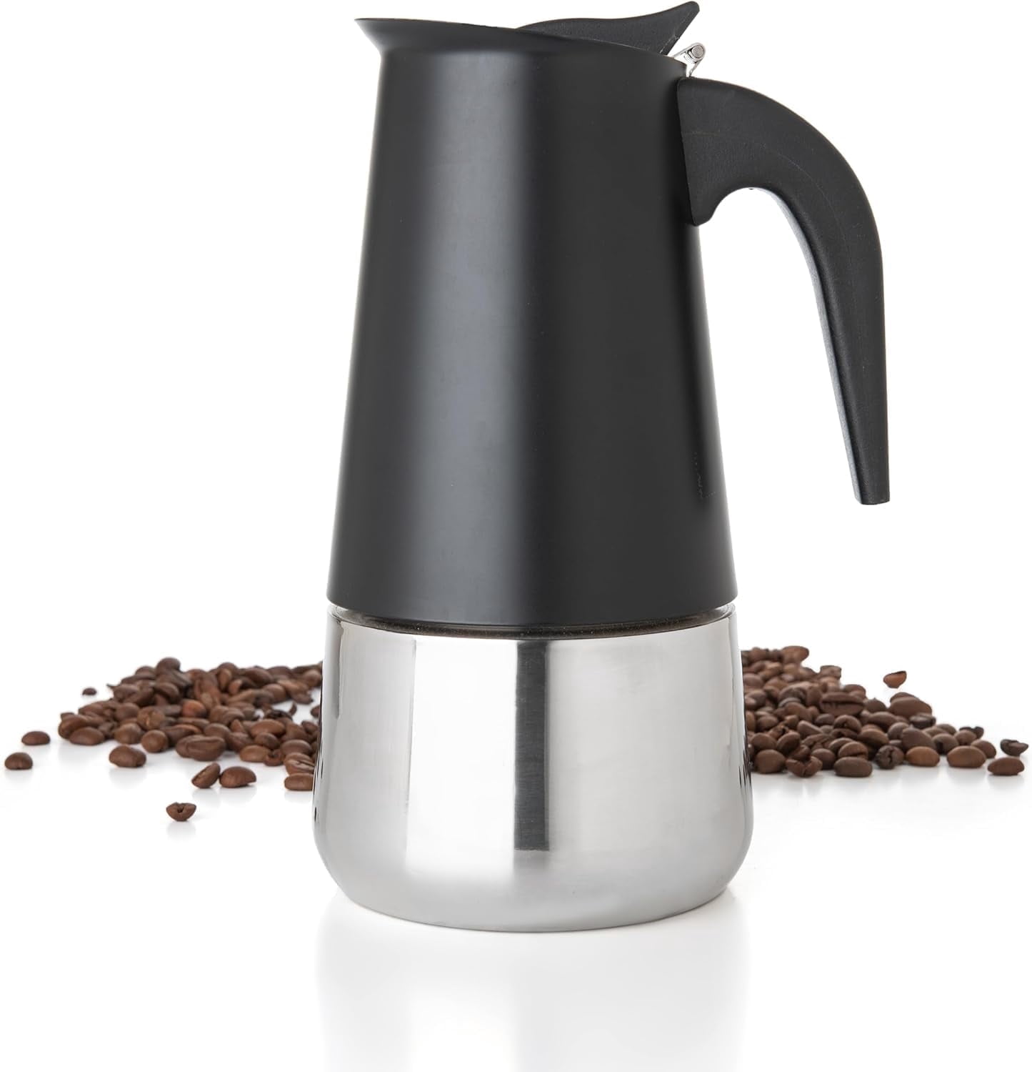 Mixpresso Stainless Steel 6 Cup Greca Stovetop Espresso Maker 10oz