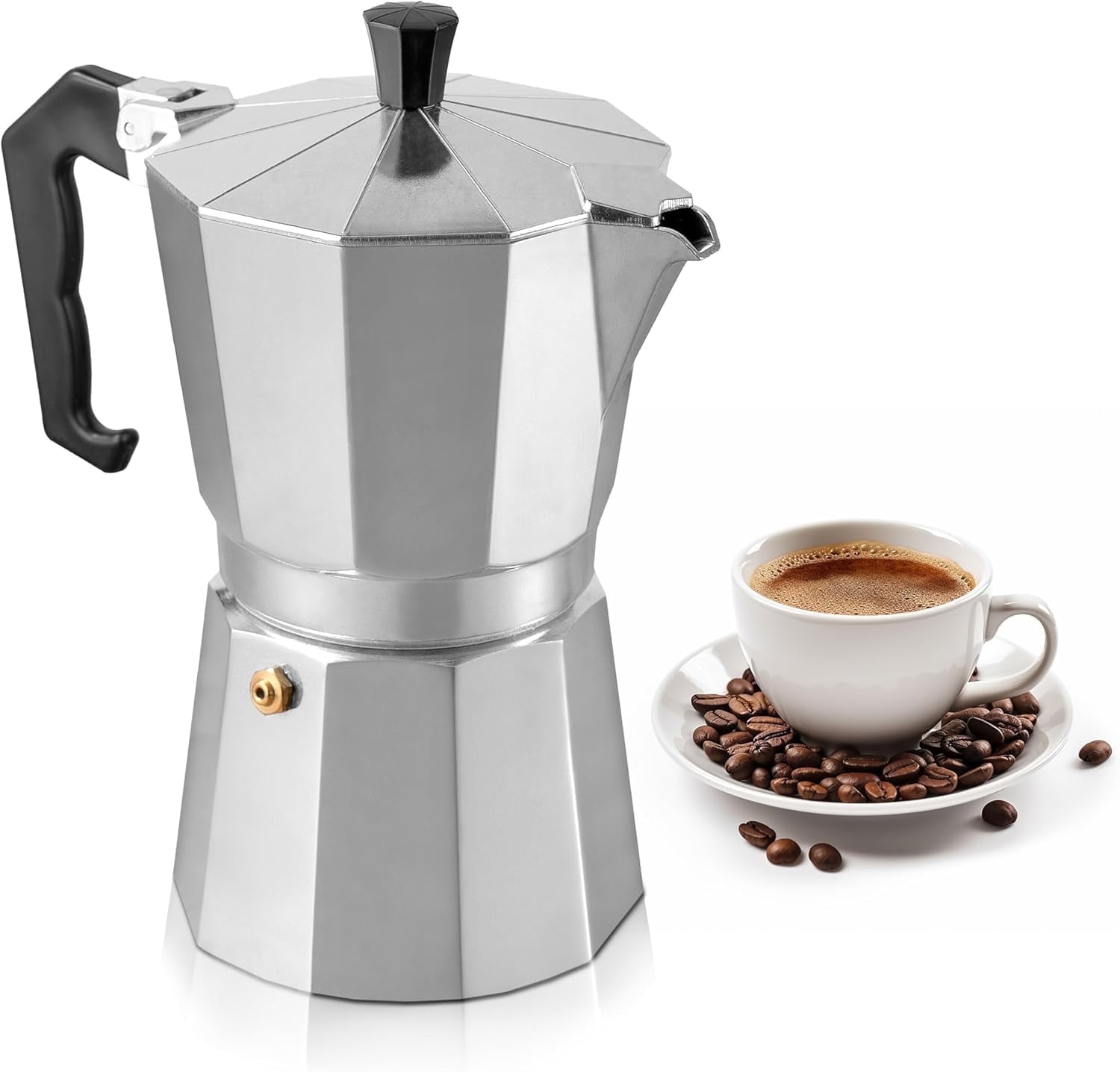 Mixpresso 9 Cup Moka Pot Cuban Coffee Maker Stovetop Espresso