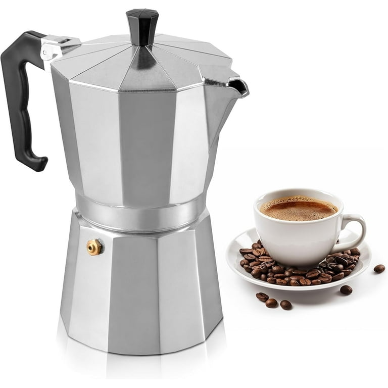 Mixpresso 9 Cup Moka Pot Cuban Coffee Maker Stovetop Espresso