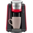 thumbnail image 1 of Mixpresso Single Cup Coffee Maker Compatible With 1.0 & 2.0 Single Cup Pods, Removable 45oz Water Tank, Quick Brewing with Auto Shut-Off, One Touch Function (Red/Black), 1 of 6