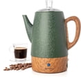 thumbnail image 1 of Mixpresso Electric 10 Cup Coffee Percolator Stainless Steel, Green, 1 of 8