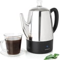 thumbnail image 1 of Mixpresso Electric Percolator Coffee Pot 10 Cup Stainless Steel Percolator, 1 of 7