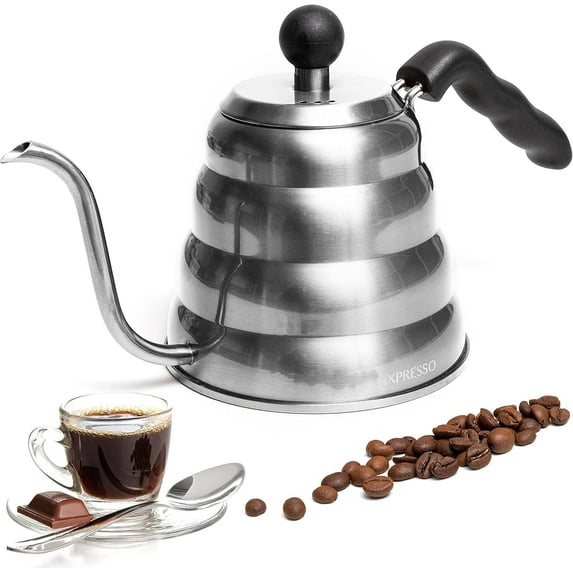 Mixpresso Gooseneck Pour Over Coffee Kettle 40oz Induction Stovetop Kettle