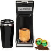 Mixpresso Coffee Maker Single Serve For Ground Coffee & Compatible With K Cup Pods, With 14oz Travel Mug & Reusable Filter For Home, Office & Camping.