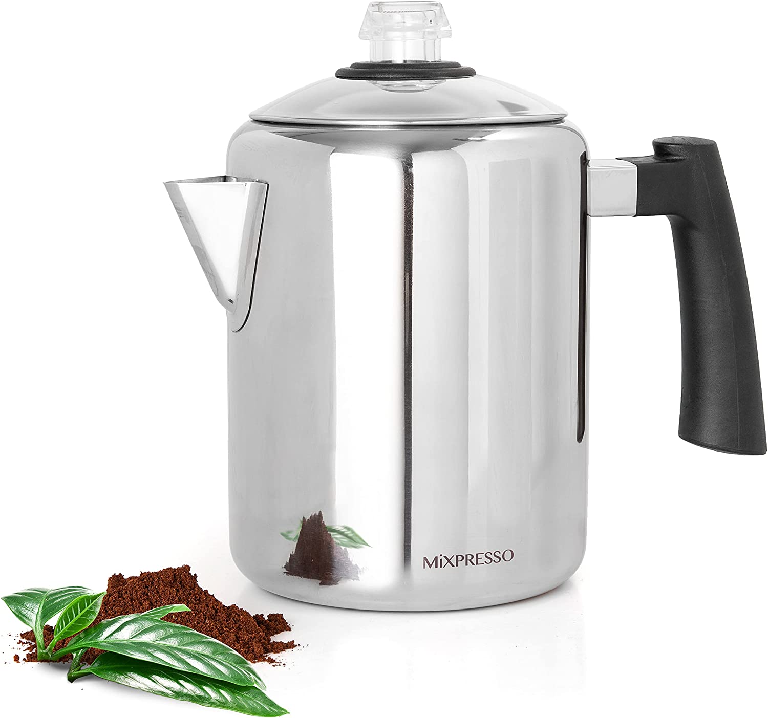 Cook N Home 8Cup Stainless Steel Stovetop Coffee Percolator