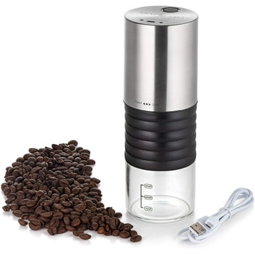 Mixpresso Electric Coffee Grinder With Usb And With Easy On/Off Button, Coffee Bean Grinder & Spice Grinder For Herbs, Nuts & Grains, Spice Mill.