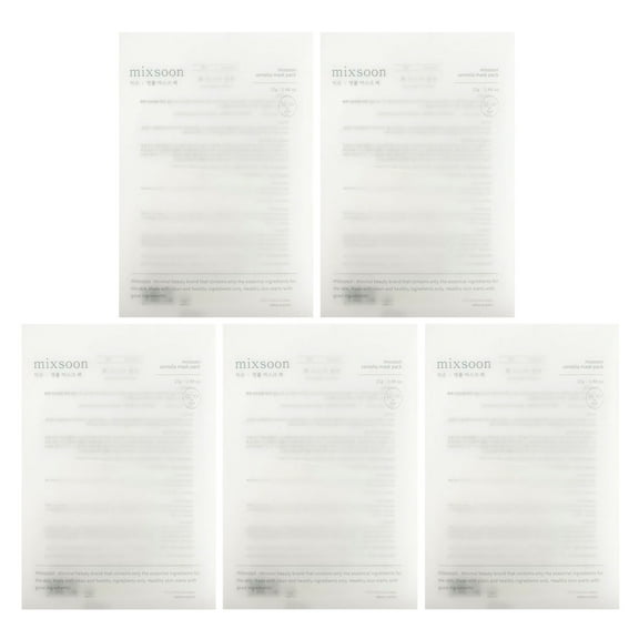 Mixsoon Centella Beauty Mask Pack, 5 Masks, 0.17 oz each