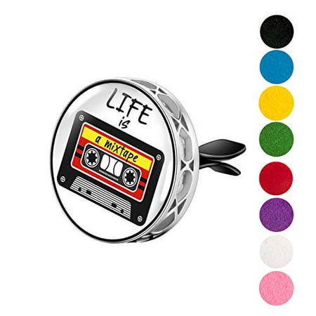 Mixtape Enamel Car Vent Diffuser w/pads and gift box