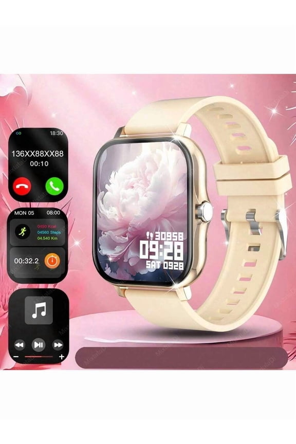 MixtataDi Smart Watch,Multifunctional Sports Smartwatch, Wireless Calls/Wireless Music, Message Notification,Customizable Watch Faces, Multiple Sports Modes, Compatible With Android & IOS,Unisexo