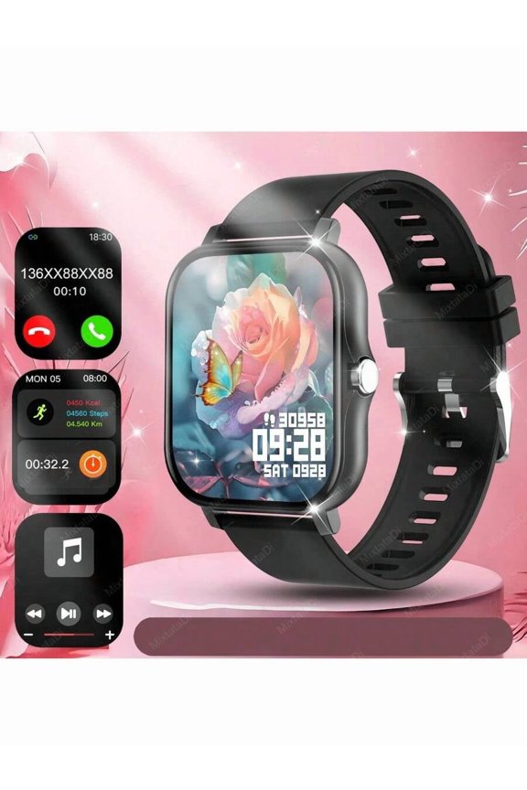 MixtataDi Smart Watch,Multifunctional Sports Smartwatch, Wireless Calls/Wireless Music, Message Notification,Customizable Watch Faces, Multiple Sports Modes, Compatible With Android,Unisexo