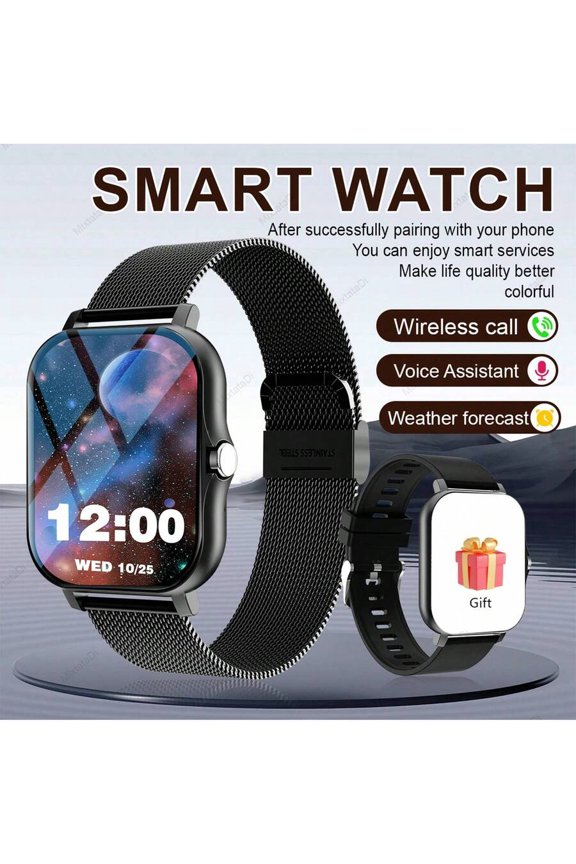 MixtataDi Smart Watch,Multifunctional Sports Smartwatch, Wireless Calls/Wireless Music, Message Notification,Customizable Watch Faces, Multiple Sports Modes, Compatible With Android,Unisexo