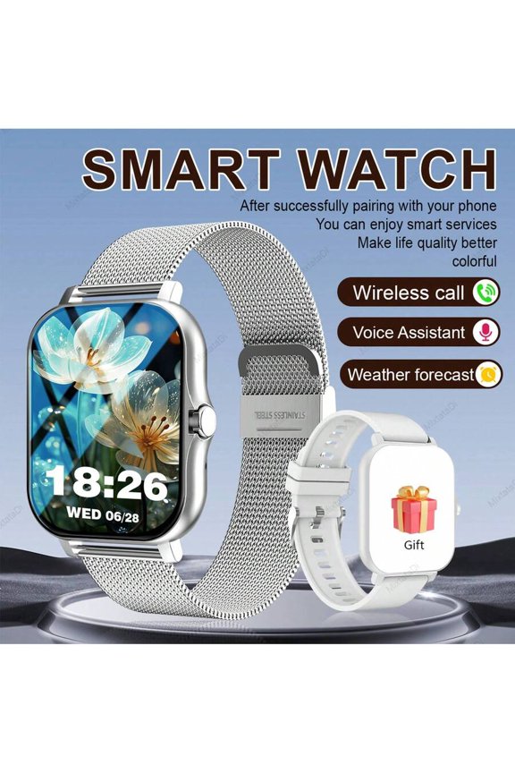 MixtataDi Smart Watch,Multifunctional Sports Smartwatch, Wireless Calls/Wireless Music, Message Notification,Customizable Watch Faces, Multiple Sports Modes, Compatible With Android,Unisexo