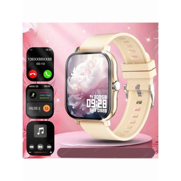 MixtataDi Smart Watch,Multifunctional Sports Smartwatch, Wireless Calls/Wireless Music, Message Notification,Customizable Watch Faces, Multiple Sports Modes, Compatible With Android & IOS,Unisexo