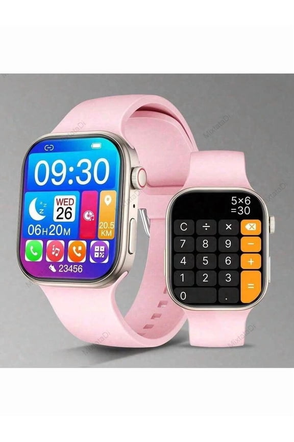 MixtataDi Smartwatch: 2.01" HD Touch Screen, Wireless Calling, Message/Sport/App Alerts, Multi-Sport Tracker, Custom Wallpaper, Long Battery Life for Men and Women