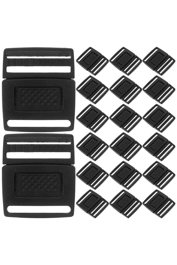 100Pcs Hat Center Release Buckles Detachable Plastic Buckles Strap Buckle Center Release Buckles