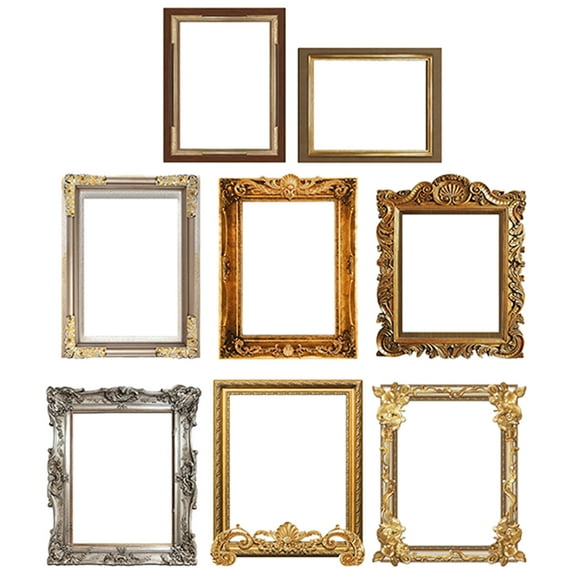 Mixtlocalior 8pcs Wall Stickers Removable Wall Picture Frame Decals Living Room Bedroom Decoration