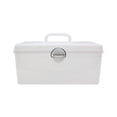 thumbnail image 1 of LIFKOME White Mahjong Storage Box 11in x 6.7in x 5.1in - Single Piece Game Tile Organizer, 1 of 5