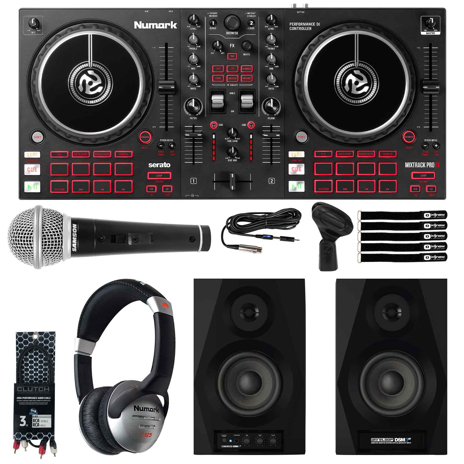 Numark Mixtrack Pro FX 2-Deck DJ Controller with Numark N-WAVE360 ...