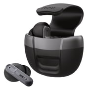 Mixx StreamBuds Solo 3 TWS Bluetooth In-Ear Earbuds with Mic and Magnetic Flip-Top Charging Case, up to 18 Hours Play Time , Black