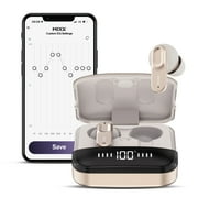 Mixx StreamBuds Ultra Mini TWS Bluetooth In-Ear Earbuds with Mic and Charging Case with LED, Clear Voice, up to 24 Hours Play Time , Champagne Gold
