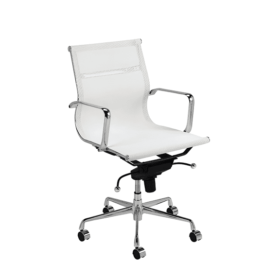 Miya Mesh Office Chair White (Low Back)