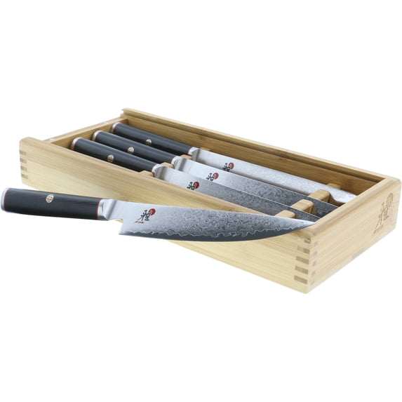 Miyabi Kaizen 4 Piece Steak Knife Set with Bamboo Case