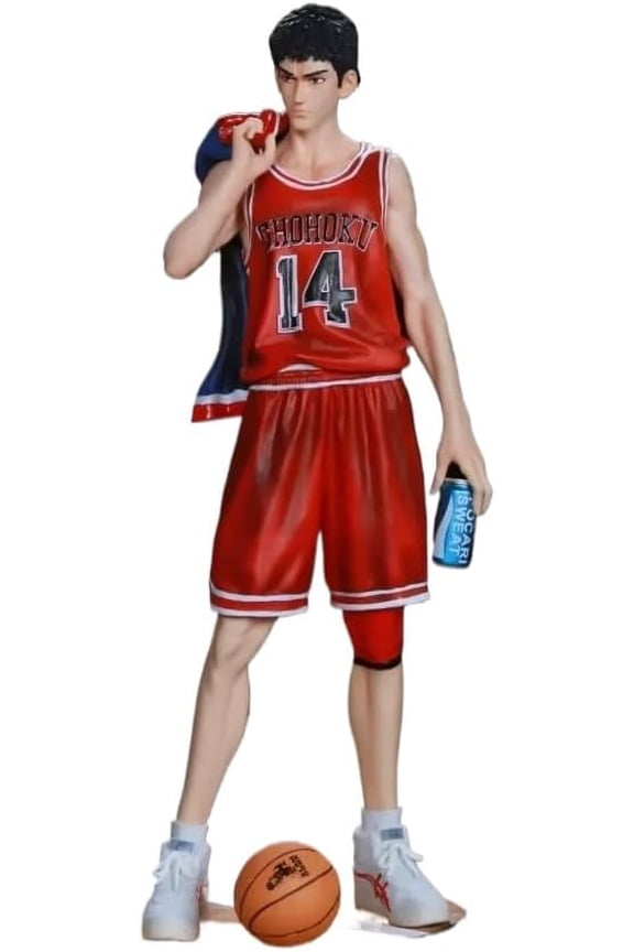 Miyagi Ryota Figure Sakuragi Hanamichi Figure Rukawa Kaede Figure Takenori Akagi Figure Mitsui Hisashi Figure Standing Handicrafts Anime Gifts (Rukawa Kaede)