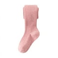 thumbnail image 1 of Miyanuby Baby Girls Tights Cable Knit Leggings Stockings Cotton Pantyhose for Newborn Infants Toddlers Pink 1-12Y, 1 of 9