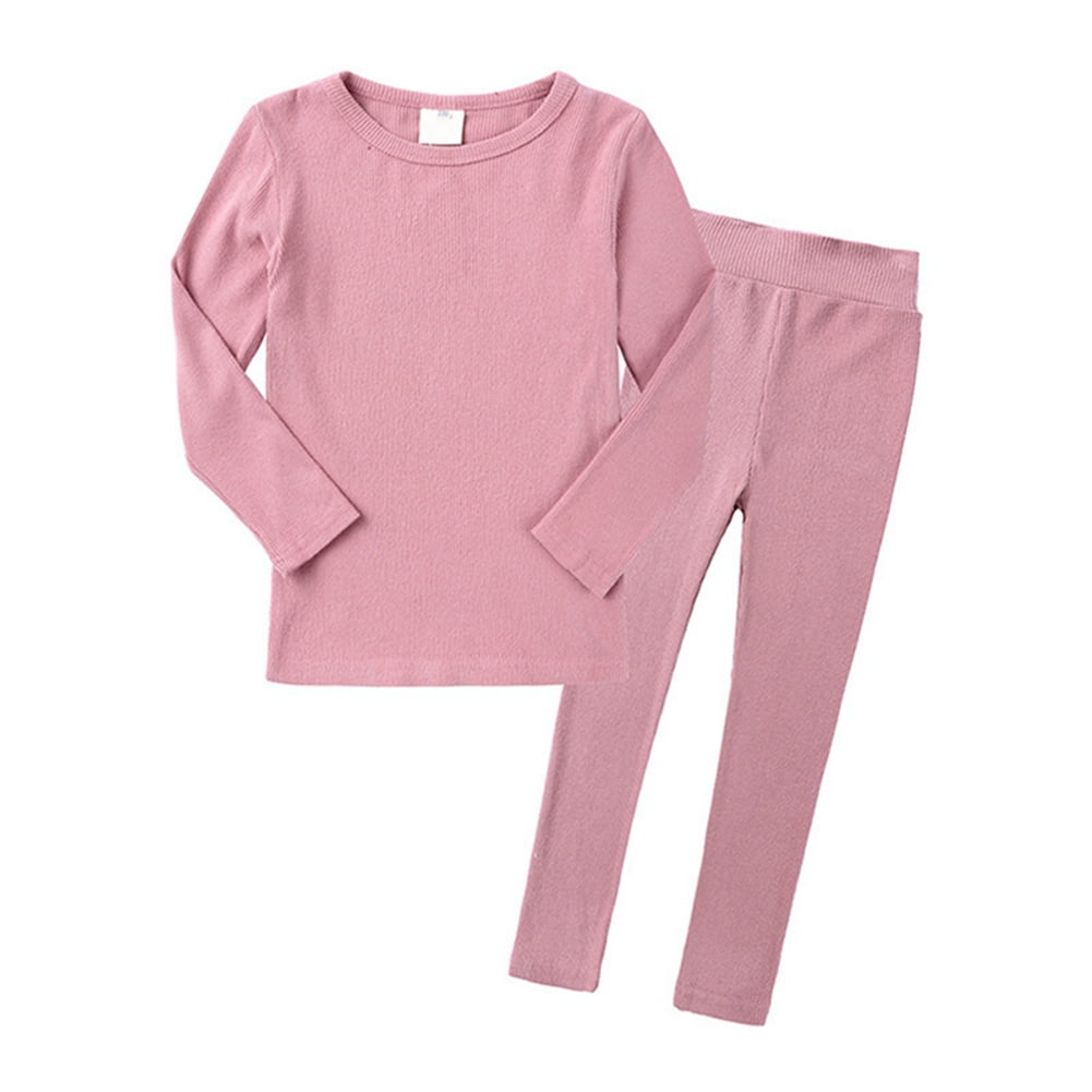 Miyanuby Kids Winter Thermal Underwear Long Johns Set Toddler Little