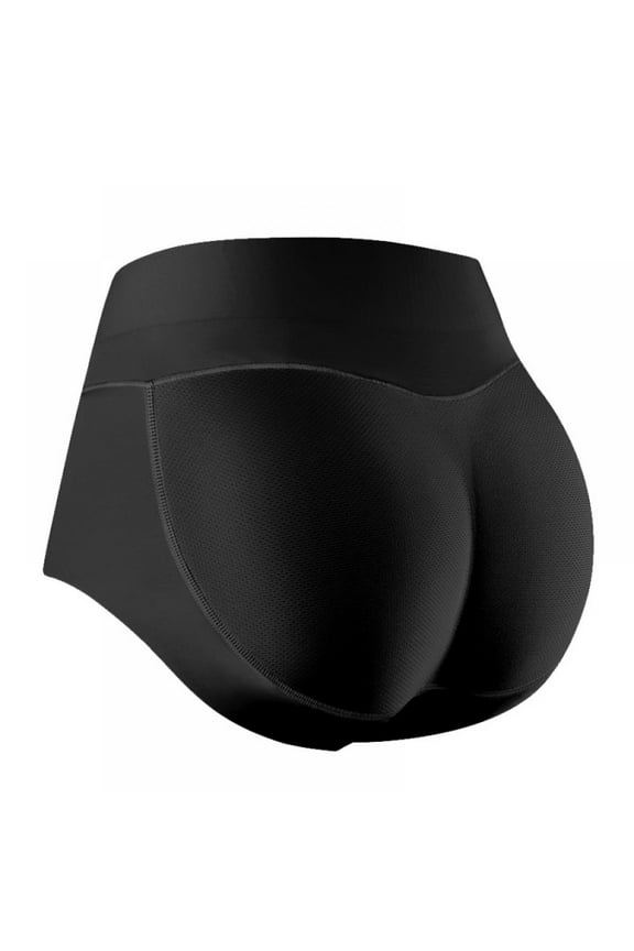 Women Butt Pads for Bigger Butt Enhancer Panties Padded Hip Underwear Shapewear Butt Lifter Panty, Black, S