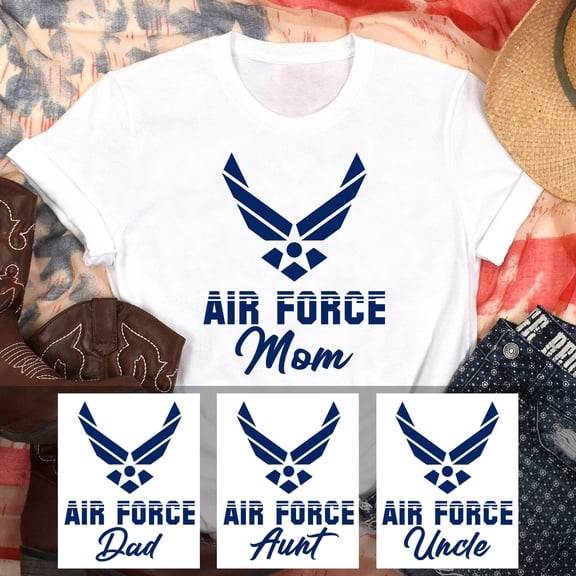 MiyazakiLy Air Force Matching Family Shirts, Any Title Mom Dad Brother Sister Wife Girlfriend Daughter Son Grandma Grandpa Aunt Uncle, Air Force Shirts