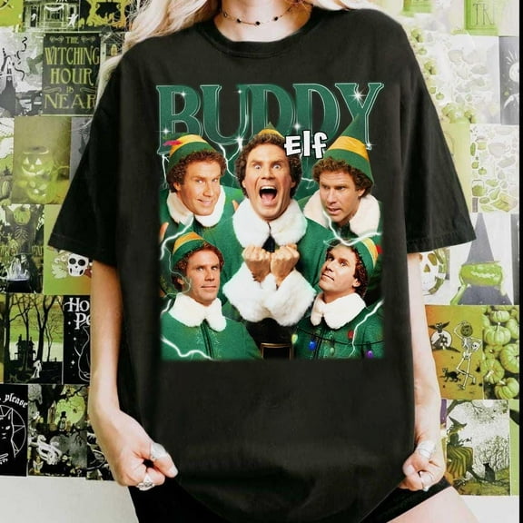 MiyazakiLy Bootleg Buddy the Elf Christmas Shirt, Elf Christmas , Will Ferrell Holiday Comedy Graphic Shirt, Funny Buddy the Elf Tee