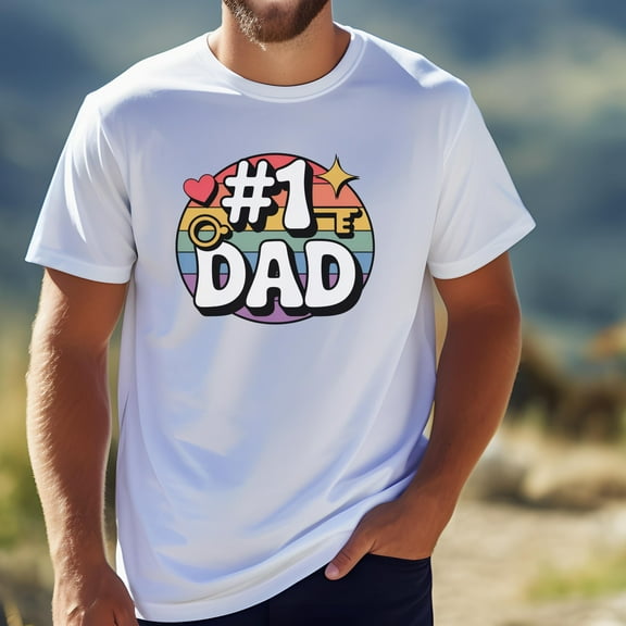 MiyazakiLy Number 1 Dad Shirt – Funny Father’s Day Gift, Best Dad Ever Tee, Cool Dad T-Shirt from, New Dad Gift Idea, Daddy Life Shirt