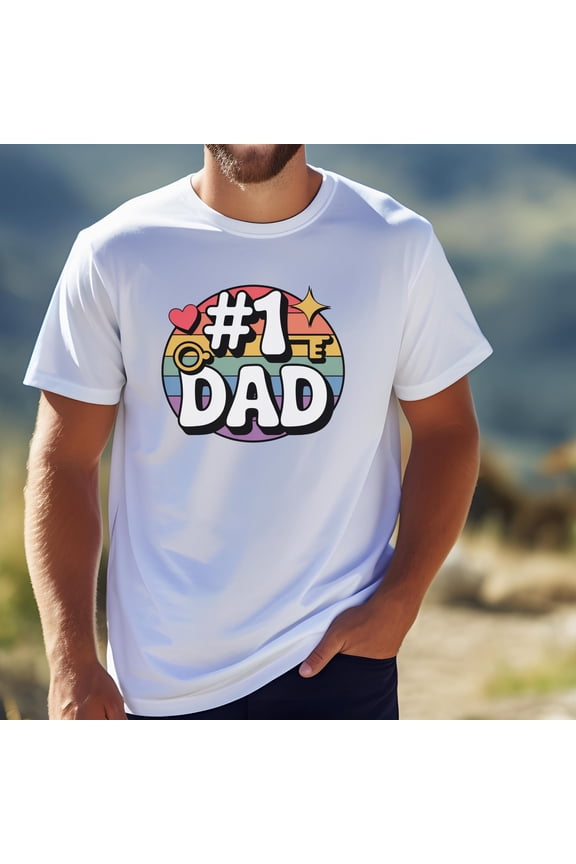 Number 1 Dad Shirt – Funny Father’s Day Gift, Best Dad Ever Tee, Cool Dad T-Shirt from, New Dad Gift Idea, Daddy Life Shirt
