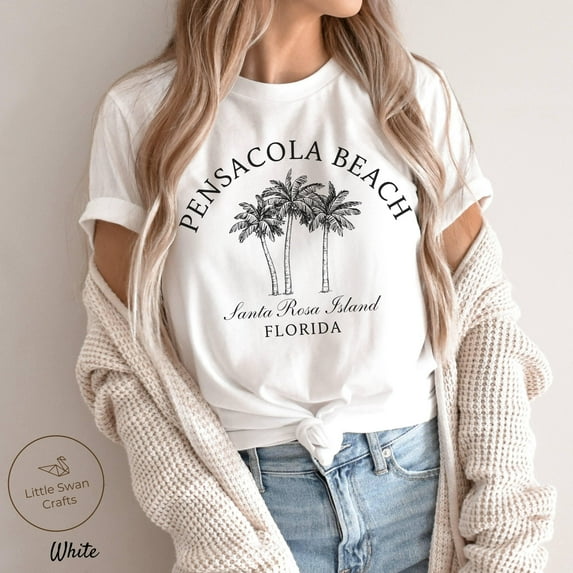 MiyazakiLy Pensacola Beach Shirt, Florida Palm Tree T-shirt
