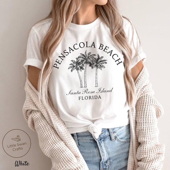 MiyazakiLy Pensacola Beach Shirt, Florida Palm Tree T-shirt