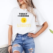 MiyazakiLy Today I Choose Light Shirt   Positive Affirmation Tee   Health Awareness T-Shirt   Self Care Gift   Inspirational Quote Shirt