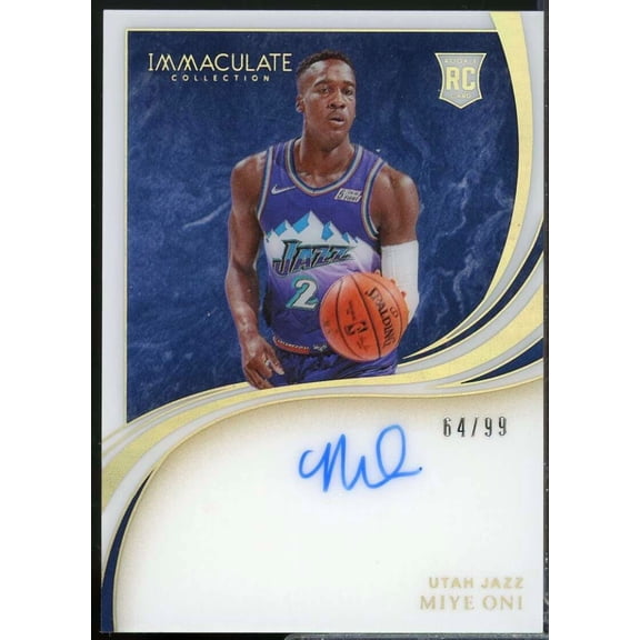 Miye Oni /99 2019-20 Immaculate Collection Rookie Introductions Autographs #19
