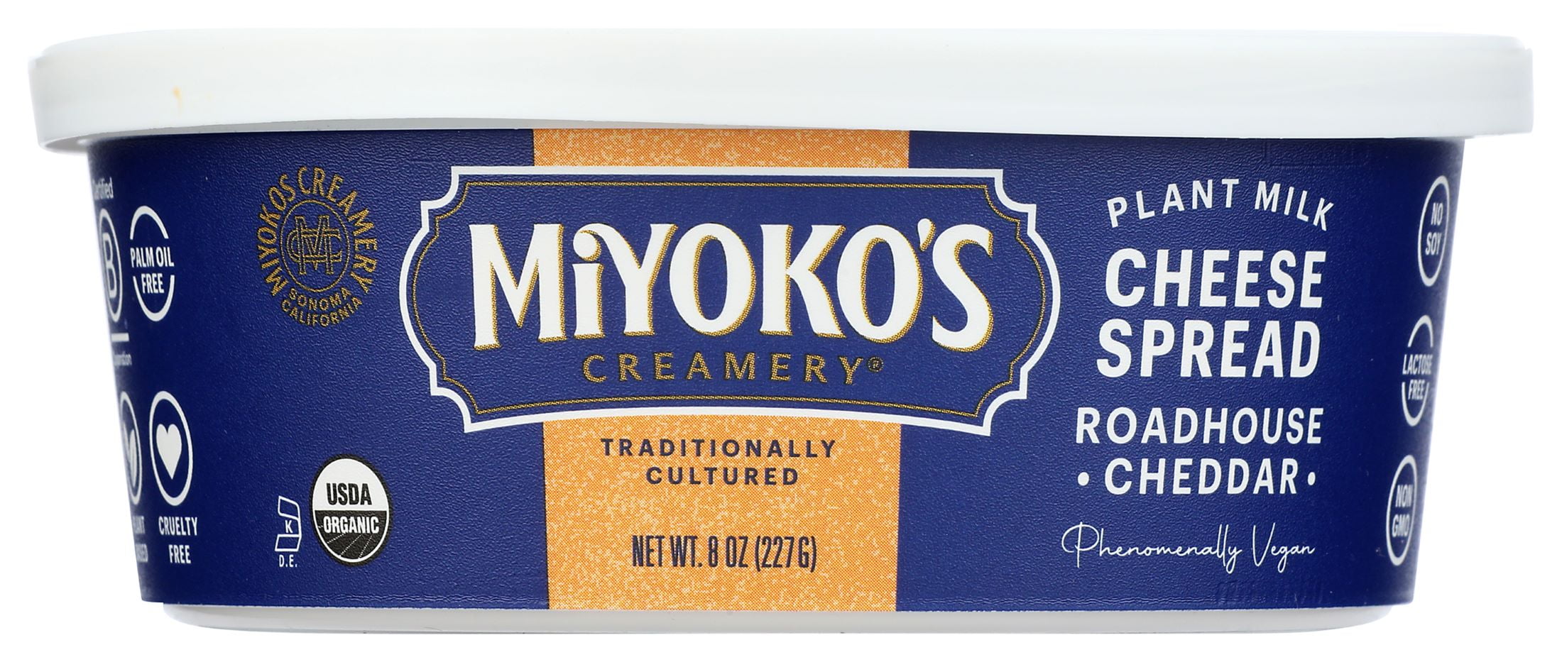 Miyoko's Creamery Vegan Roadhouse Cheddar Cream Cheese, Refrigerated 8