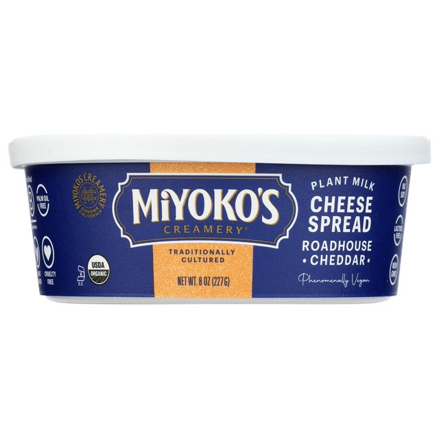 Miyoko's Creamery Vegan Roadhouse Cheddar Cream Cheese, Refrigerated 8