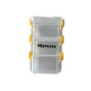 Miyturio Medicine Storage Container- Medication Organizer for Home-Pill Organizer, Contains 3 Compartments, Compact, Travel-Friendly