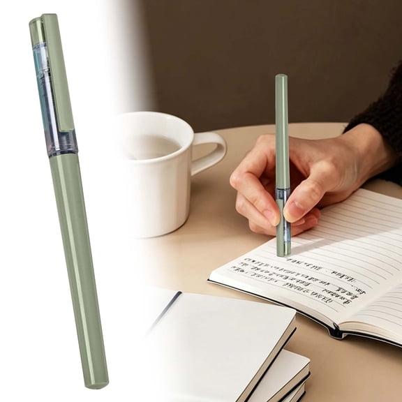 Miyuadkai 0.5mm Multicolor Retractable Gel pan, Rollerball 100ml Direct Liquid for sch-ol and Exams, 5 Colors Green
