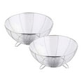 thumbnail image 1 of 2Pcs Fruit Basket, 2Pcs Countertop Fruit Bowl Stainless Fruit and Vegetable Basket for Kitchen Counter Wire Baskets for Fruits Vegetables Breads Snacks Large Fruit Bowl, 2 Fruit Baskets, 1 of 9