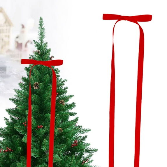 Miyuadkai 36Cm Red Bow Ribbon, Bow Clip for Women Silky Long Tail Satin Ribbon Bow Clips Cute Tassel Double Bowknot Barrettes Accessories Decorations for Braids Ponytails