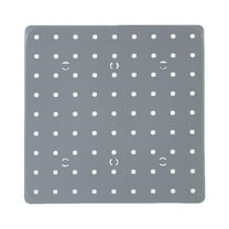 Miyuadkai Under 5 $, Gray Pegboard Wall Mount Organizer, No-Tools Needed Perforated Panel for Garage, Workshop, Kitchen, Craft Room, Customizable Storage with Accessories