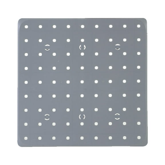Miyuadkai Under 5 $, Gray Pegboard Wall Mount Organizer, No-Tools Needed Perforated Panel for Garage, Workshop, Kitchen, Craft Room, Customizable Storage with Accessories
